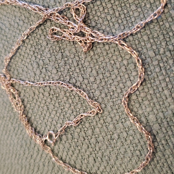 Vintage 925 Silver Necklace, Sweet SUPER Unique Chain, 24 inches - Picture 9 of 10